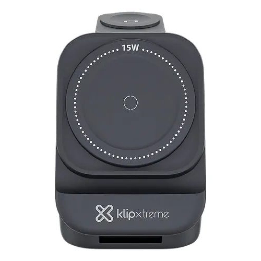 Klip Xtreme KDC-150 - Charging stand / battery charger - 15 Watt - 24 pin USB-C - Cellular phone / Wireless earbuds / Apple AirPods / Apple Watch - Wireless - Para Smartphones - Imagen 4