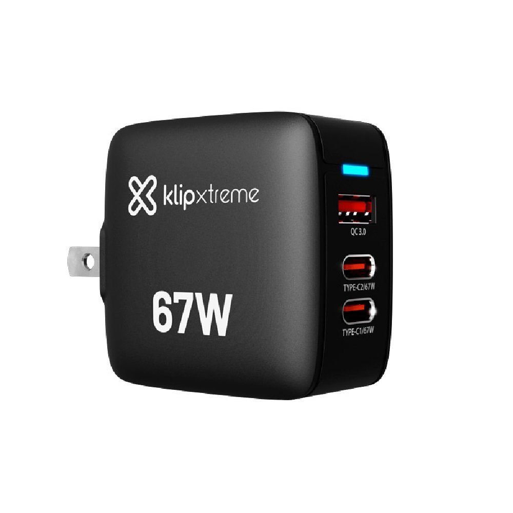 KX Wall Charger 67W KMC-500 2xUSB-C PD3.0 + USB-A QC3.0 GAN - Imagen 2