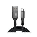Klip Xtreme - USB cable - 24 pin USB-C - 9 pin USB Type A - 1 m - Black - 30W Braided Fast charging