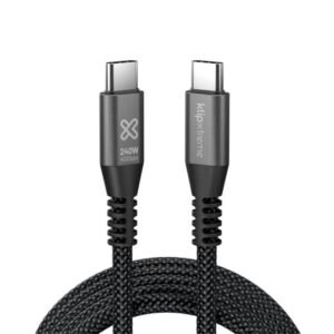 Klip Xtreme - USB cable - 24 pin USB-C - 1.8 m - Black - 240W 40Gbps Braided Fast Charg