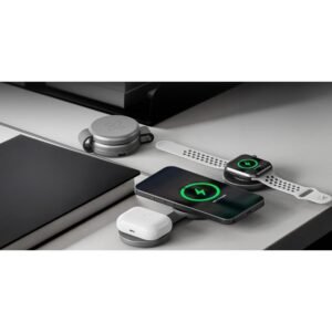 Klip Xtreme - Charging stand / battery charger - 15 Watt - 24 pin USB-C - Cellular phone / Wireless earbuds / Apple AirPods / Apple Watch - Wireless - Para Smartphones - 3 in 1 foldable