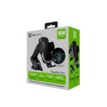 Klip Xtreme - Car wireless charging holder - 15 Watt - 24 pin USB-C - Cellular phone - Wireless - Para Smartphones - Automatic