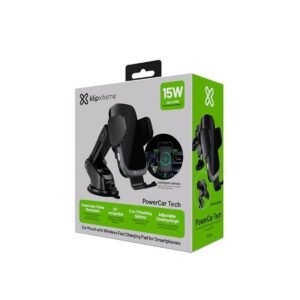 Klip Xtreme - Car wireless charging holder - 15 Watt - 24 pin USB-C - Cellular phone - Wireless - Para Smartphones - Automatic