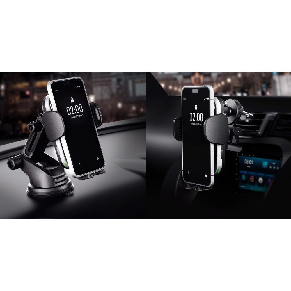 Klip Xtreme - Car wireless charging holder - 15 Watt - 24 pin USB-C - Cellular phone - Wireless - Para Smartphones - Automatic - Imagen 4