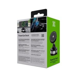 Klip Xtreme - Car wireless charging holder - 15 Watt - 24 pin USB-C - Cellular phone / Wireless earbuds / Apple AirPods / Apple Watch - Wireless - Para Smartphones - Vacuum Articulated