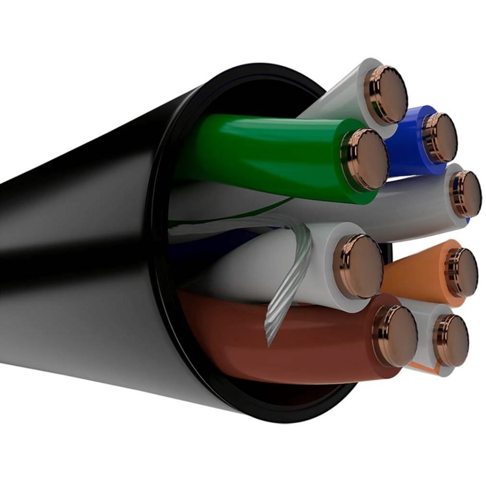 Nexxt Solutions Infrastructure - Outdoor UTP Cat5e - Cable 4P 24AWG - CMX - 305m / 1000ft - negro - Imagen 2