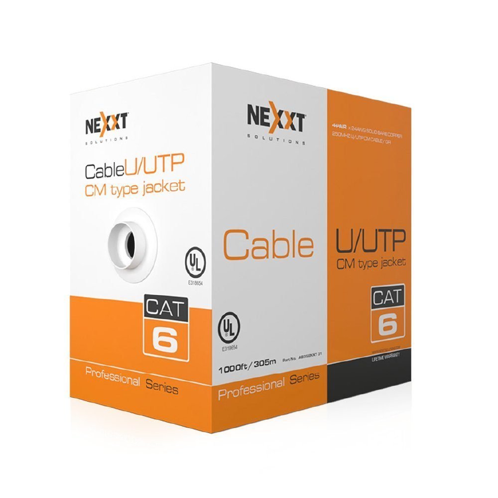 Nexxt Professional Cat6 UTP Cable 4P 24AWG CM 305m GR - Imagen 2
