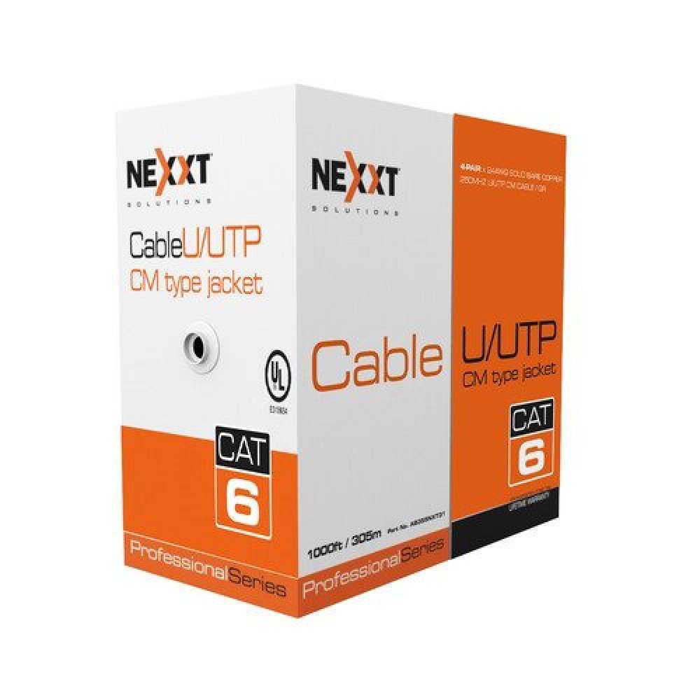 Nexxt Professional Cat6 UTP Cable 4P 24AWG CM 305m GR - Imagen 3