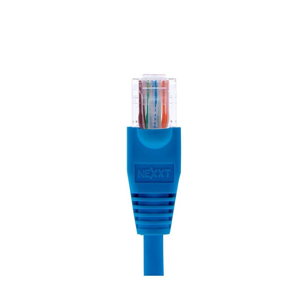 Nexxt - Cable de interconexión - RJ-45 (M) a RJ-45 (M) - 90 cm - UTP - CAT 5e - moldeado, trenzado - azul - Imagen 4