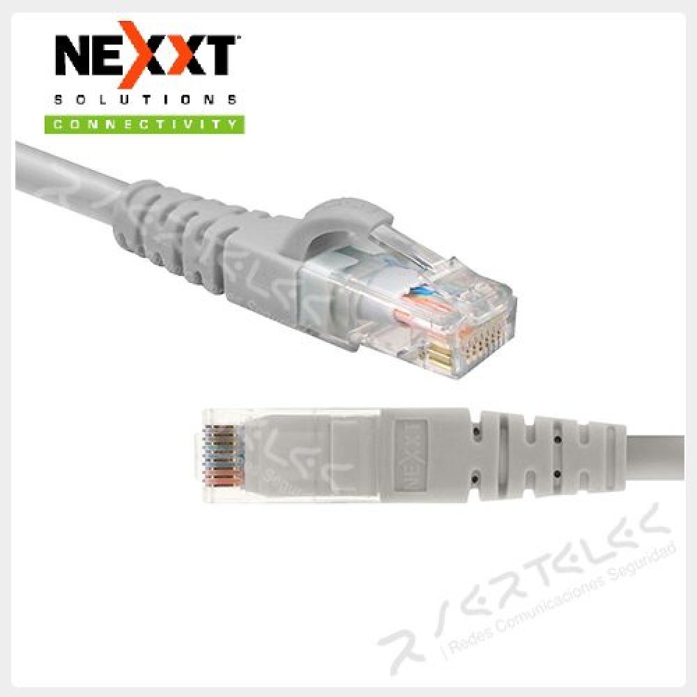Nexxt Solutions - Patch cable - Unshielded twisted pair (UTP) - Gris - Cat.6 - 90 cm - LSZH Type - Imagen 3