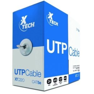 Xtech - Cable al por mayor - RJ-45 (M) a RJ-45 (M) - 305 m - UTP - CAT 5e - gris