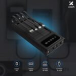 Xtech XPB-100 - Solar Power Bank - 24 pin USB-C / 4 pin USB Type A / 5 pin Micro-USB Type A - 24 pin USB-C / 4 pin USB Type A / 5 pin Micro-USB Type A - Lithium ion polymer - Para Universal - built-in charg cables10,000mAh