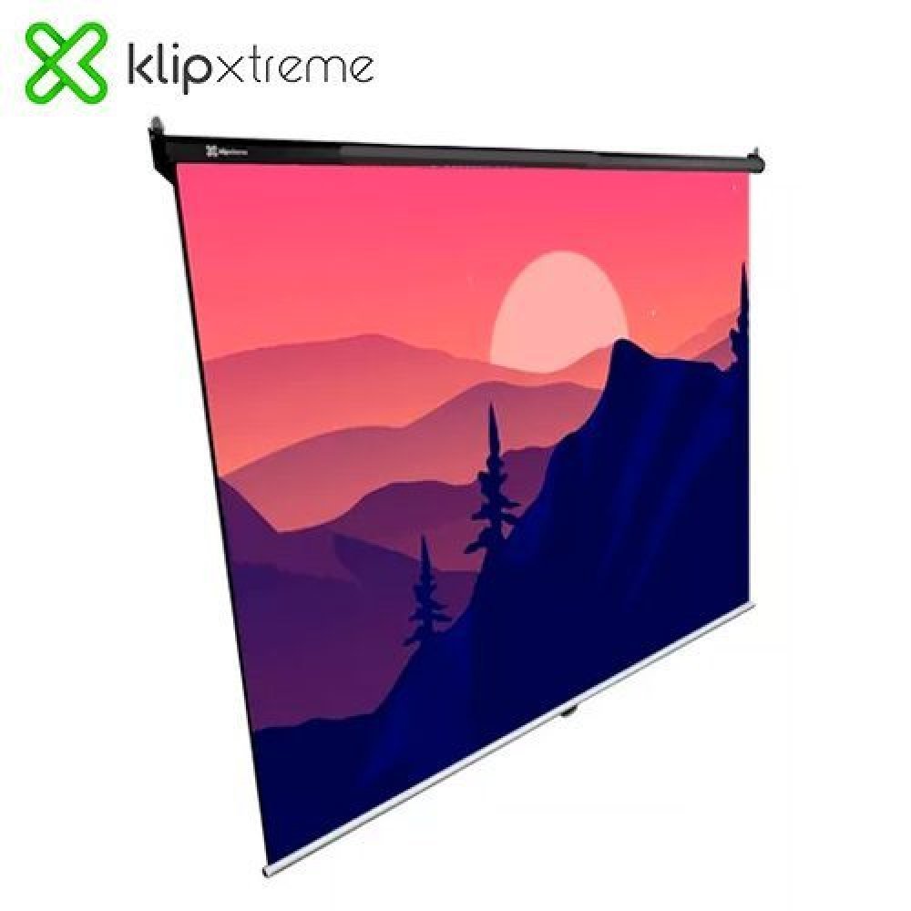 Klip Xtreme KPS-302 - Pantalla de proyección - instalable en el techo, instalable en pared - 86" (218 cm) - 4:3 - Matte White - blanco - Imagen 2