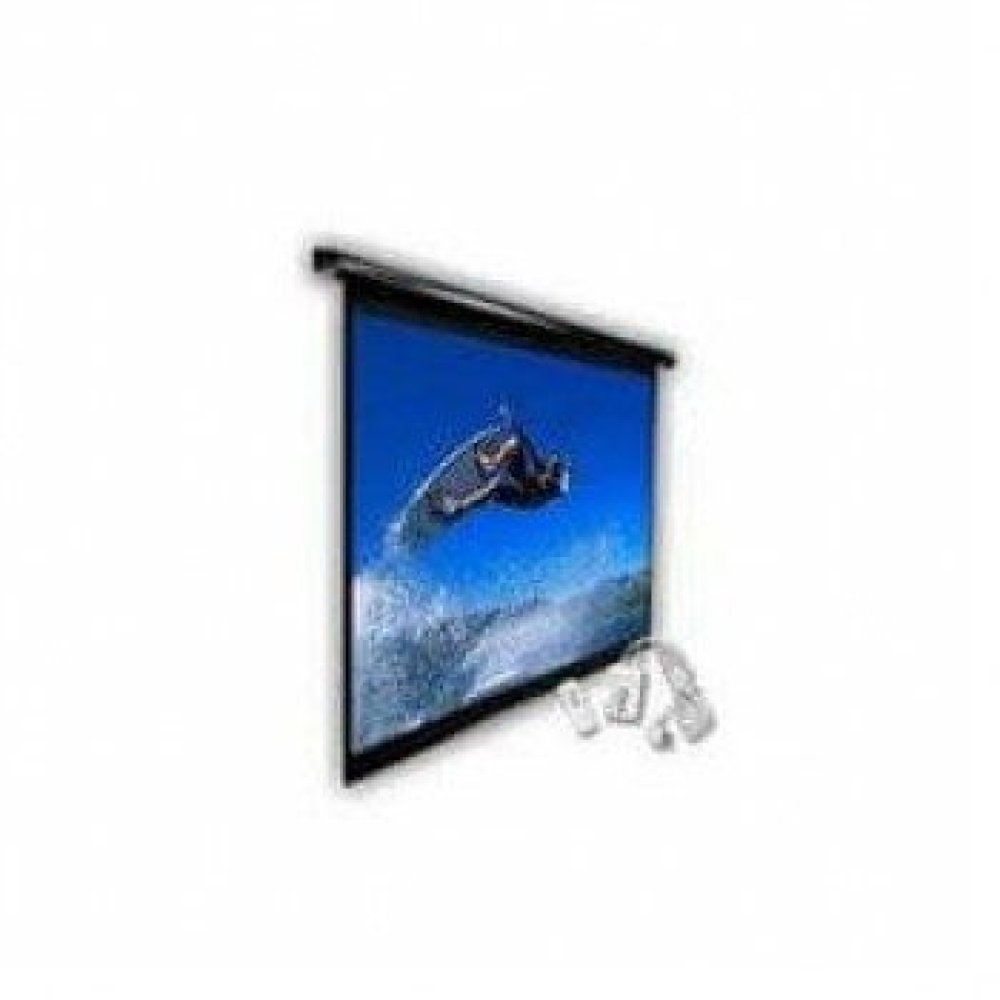 Klip Xtreme KPS-502 - Pantalla de proyección - instalable en el techo, instalable en pared - motorizado - 100" (254 cm) - 4:3 - Matte White - blanco - Imagen 4