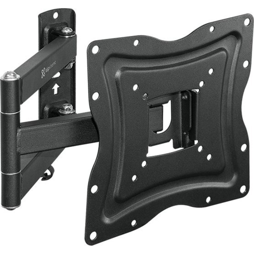 Klip Xtreme KPM-875 - Kit de montaje (placa de contacto, soporte para montaje en pared, brazo oscilante doble) - para pantalla plana - acero con recubrimiento en polvo - negro - tamaño de pantalla: 13"-46" - interfaz de montaje: hasta 400 x 400 mm - Imagen 2