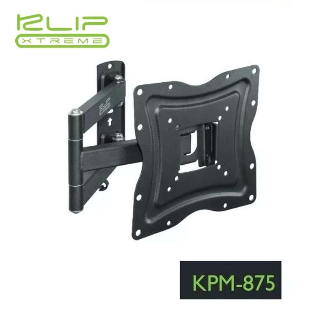 Klip Xtreme KPM-875 - Kit de montaje (placa de contacto, soporte para montaje en pared, brazo oscilante doble) - para pantalla plana - acero con recubrimiento en polvo - negro - tamaño de pantalla: 13"-46" - interfaz de montaje: hasta 400 x 400 mm - Imagen 4
