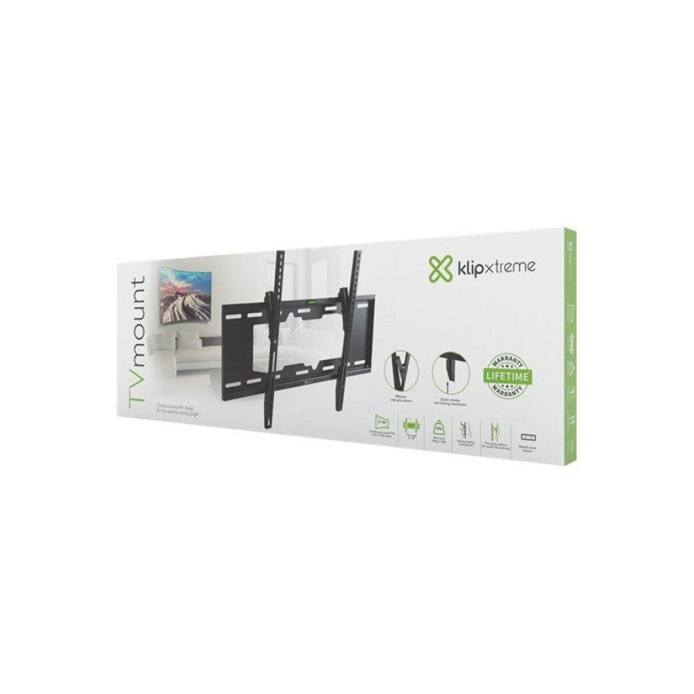 Klip Xtreme KTM-352 - Abrazadera - perfil bajo - para pantalla plana curva - bloqueable - acero - negro - tamaño de pantalla: 37"-80" - se puede instalar en la pared - Imagen 2