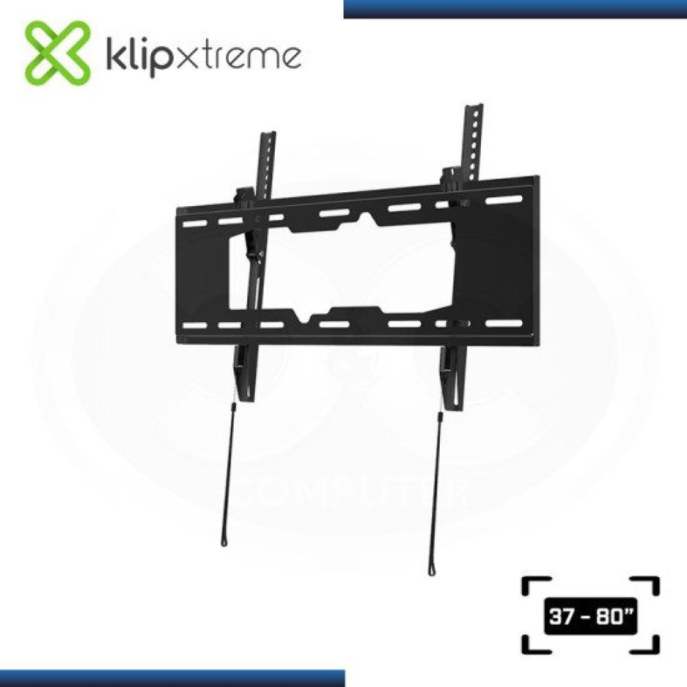 Klip Xtreme KTM-352 - Abrazadera - perfil bajo - para pantalla plana curva - bloqueable - acero - negro - tamaño de pantalla: 37"-80" - se puede instalar en la pared - Imagen 3