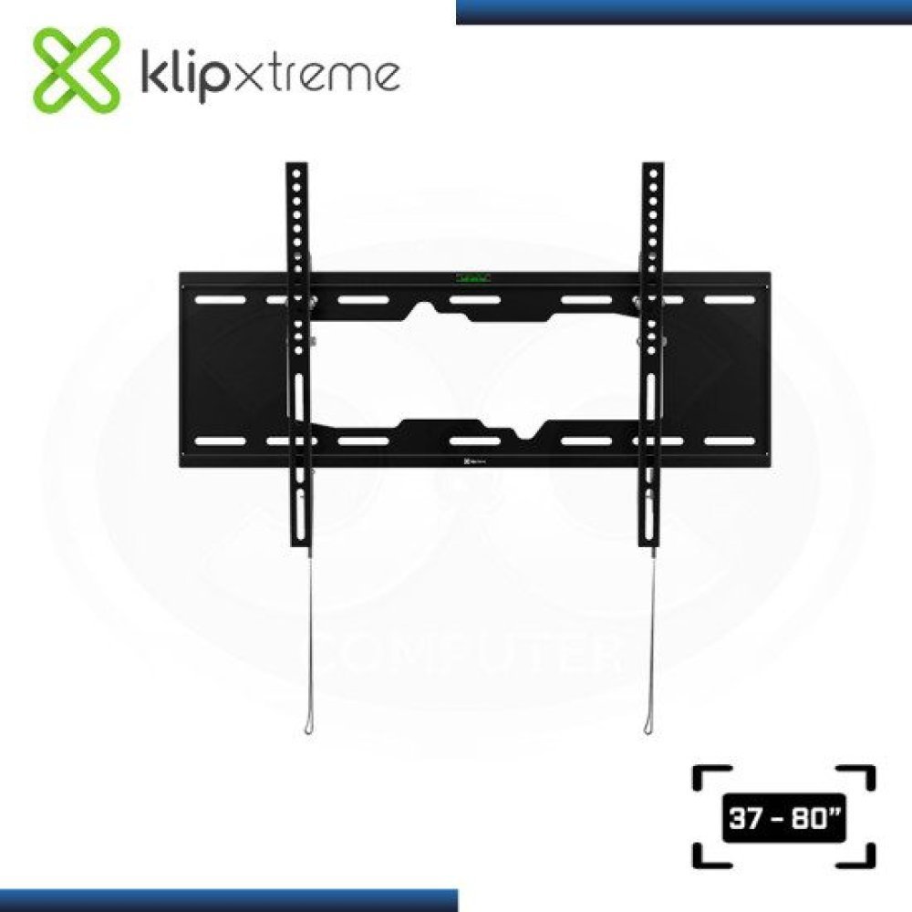 Klip Xtreme KTM-352 - Abrazadera - perfil bajo - para pantalla plana curva - bloqueable - acero - negro - tamaño de pantalla: 37"-80" - se puede instalar en la pared - Imagen 4