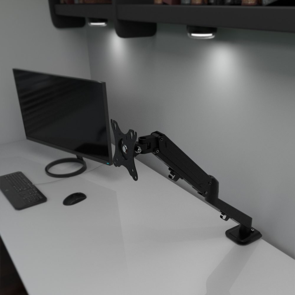 Klip Xtreme - Desktop to monitor mounting kit - Pneumatic spr 17-27" - Imagen 3