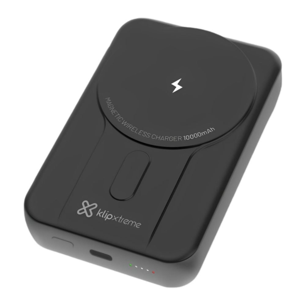 Klip Xtreme - Power bank - 24 pin USB-C - Lithium polymer - Para Smartphones - Wireless Charg 10.000 mAh