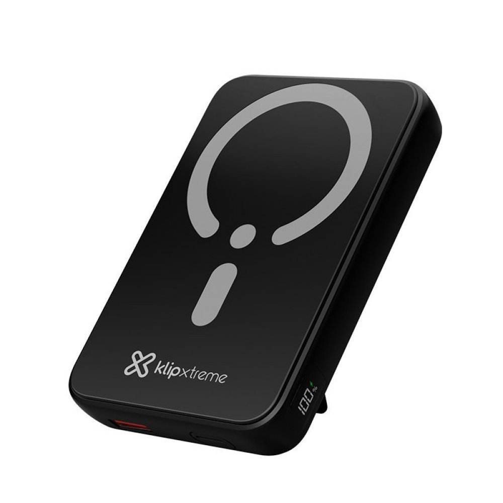Klip Xtreme - Power bank - 24 pin USB-C - 4 pin USB Type A / 24 pin USB-C - Lithium polymer - Para Universal - Display Wireless Charging - Imagen 3