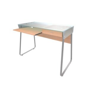 [Sin Empaque] Xtech - Desk S Lvl XTF-CD197 - Escritorio para computadora con tope de vidrio - Color: Sicomoro