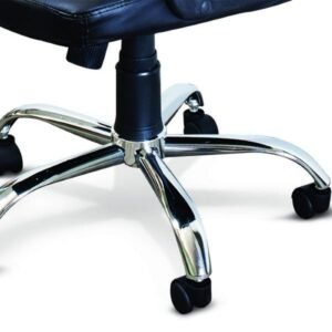 Xtech Calabria - Silla - ejecutivo - reposabrazos - inclinación - giratorio - plástico, metal, PVC, espuma, cuero sintético, contrachapado - negro