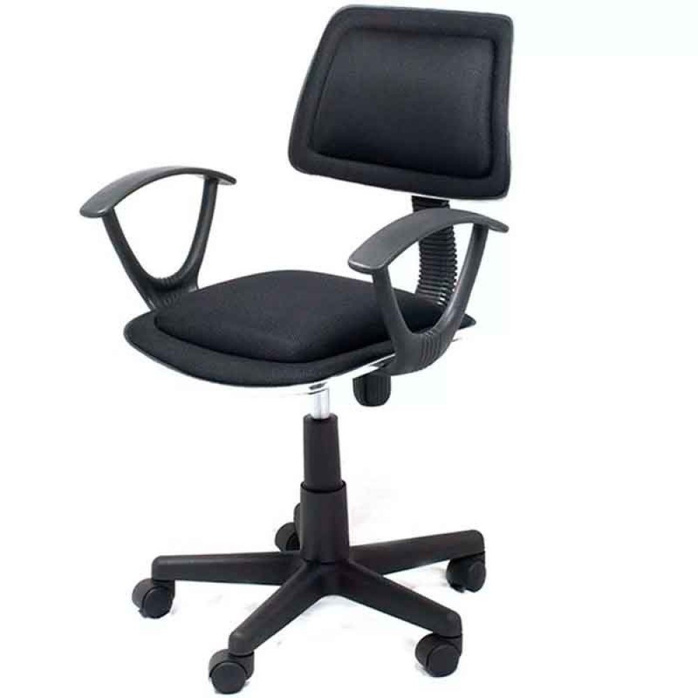 Xtech Roma - Silla - secretario - reposabrazos - inclinación - giratorio - plástico, metal, espuma, contrachapado, tejido - negro - Imagen 2