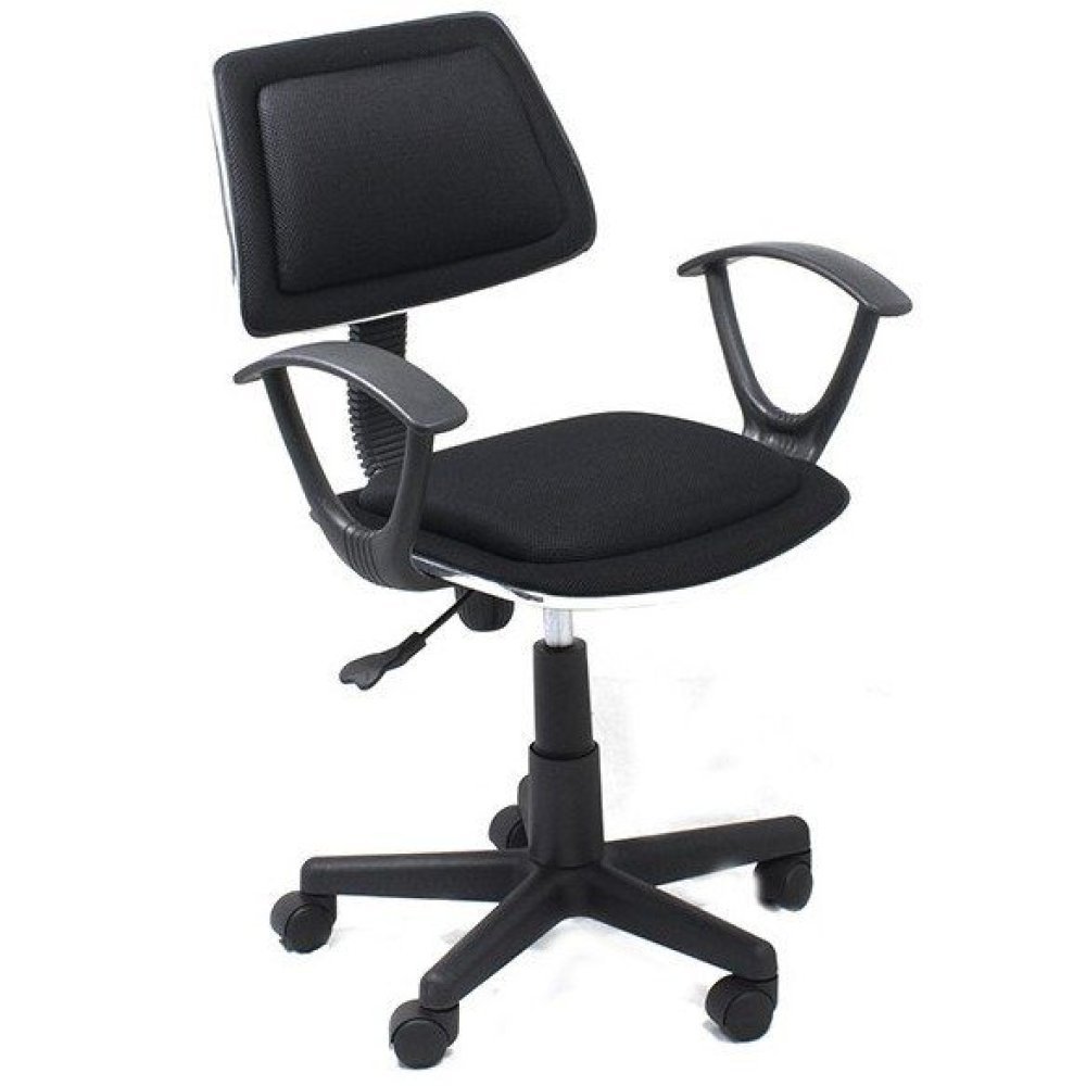 Xtech Roma - Silla - secretario - reposabrazos - inclinación - giratorio - plástico, metal, espuma, contrachapado, tejido - negro - Imagen 4