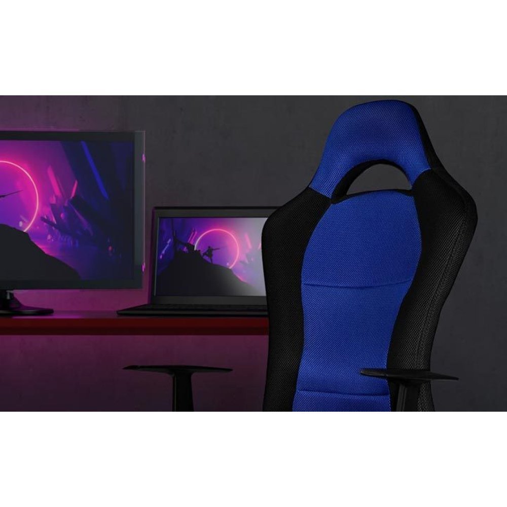 Xtech - Drakon Sport Chair - XTF-EC129 - Gaming - Blue & Black color - Max. weight capacity: 243lb