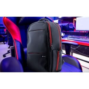 Xtech Insurgent XTB-507 Mochila para laptop 16.5" y accesorios de videojuegos - Nylon durable - Gaming - Color Negro y Rojo - Bolsillo Antirrobo - Panel posterior acolchado con tecnología de ventilación Airflow