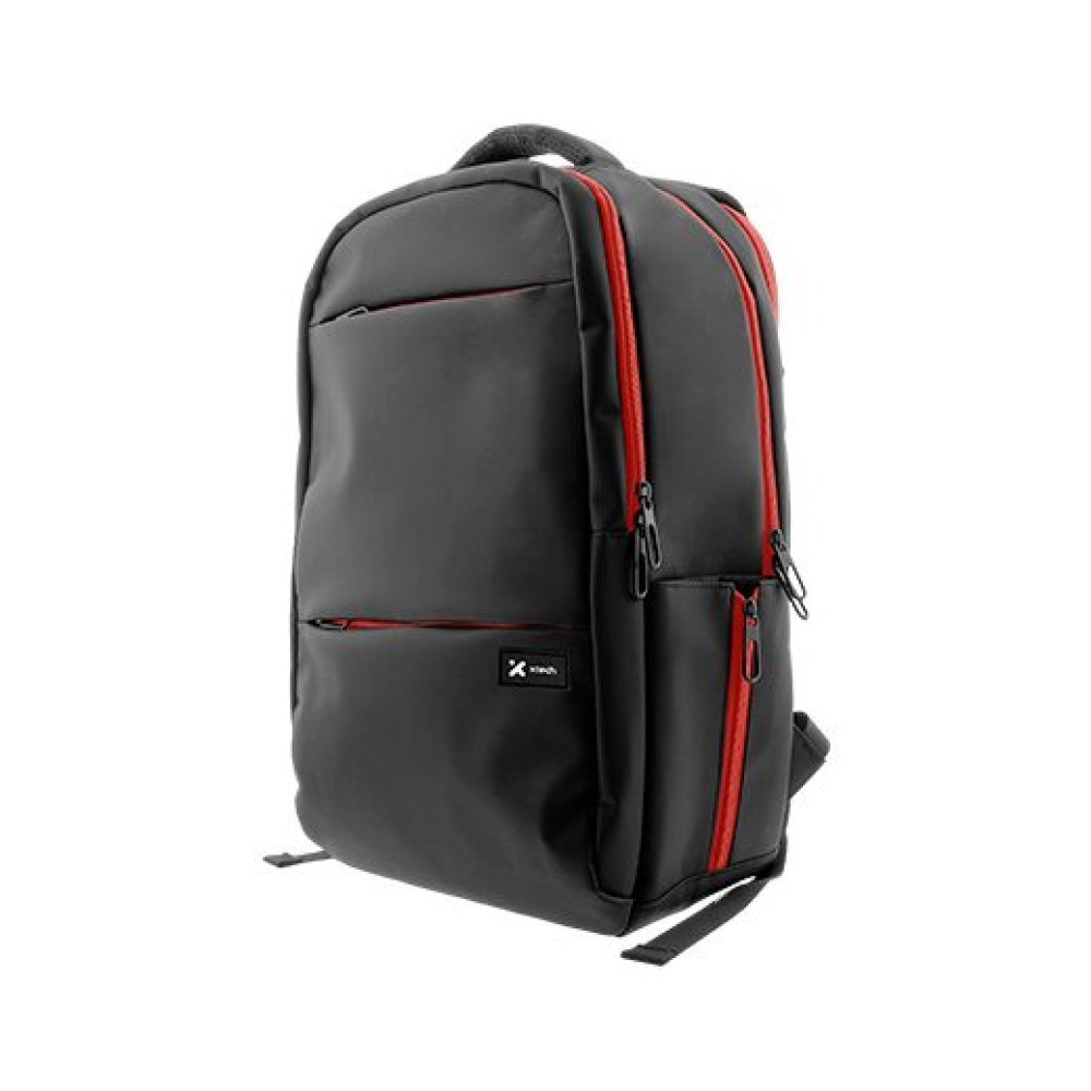 Xtech Insurgent XTB-507 Mochila para laptop 16.5" y accesorios de videojuegos - Nylon durable - Gaming - Color Negro y Rojo - Bolsillo Antirrobo - Panel posterior acolchado con tecnología de ventilación Airflow - Imagen 3