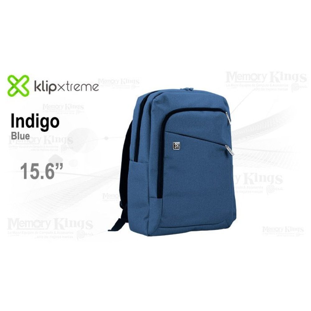 Klip Xtreme - 15.6" - 100D Polyester - Azul - Backpack KNB-416BL - Imagen 4