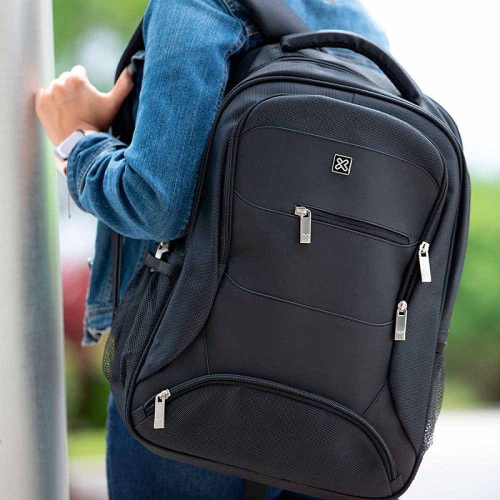 Klip Xtreme - 15.6" - 100D Polyester - Black - Backpack KNB-575 - Imagen 4