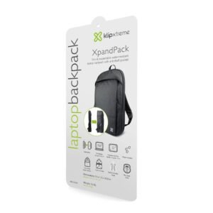 Klip Xtreme - Notebook carrying backpack - 15.6" - Polyester - Black - Expandable