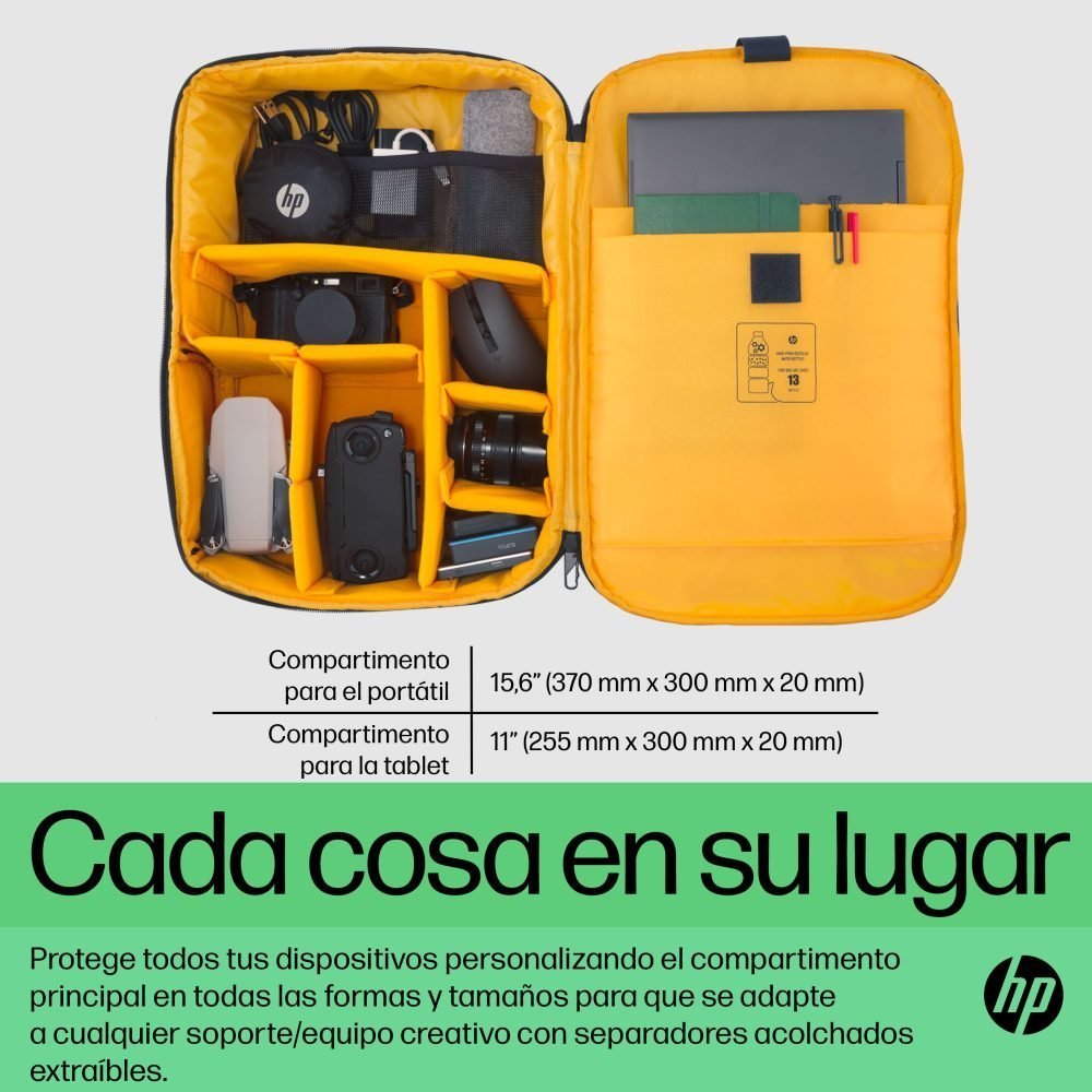 HP - Edición Creator - mochila para transporte de portátil - 16.1" - azul marino oscuro - para OMEN Transcend by HP Laptop 16; Victus by HP Laptop 15; Laptop 15; Pavilion x360 Laptop - Imagen 8