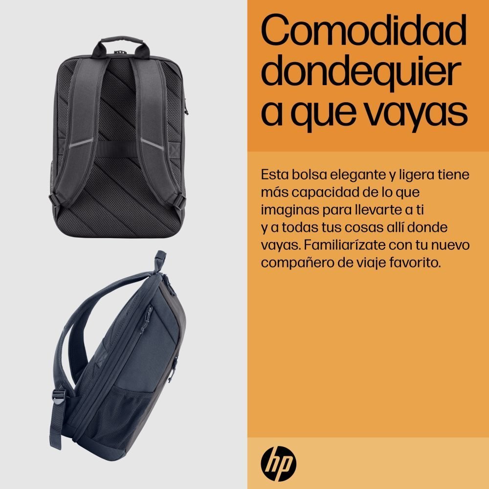 HP Travel - Mochila para transporte de portátil - hasta 15,6" - noches azules - para Victus by HP Laptop 15; Laptop 14, 15, 15s; Pavilion x360 Laptop - Imagen 9