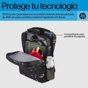 HP - Campus XL - mochila para transporte de portátil - 16.1" - mármol piedra