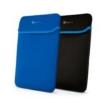 Klip Xtreme - Notebook sleeve - 14.1 in - Black blue - neoprene reversable