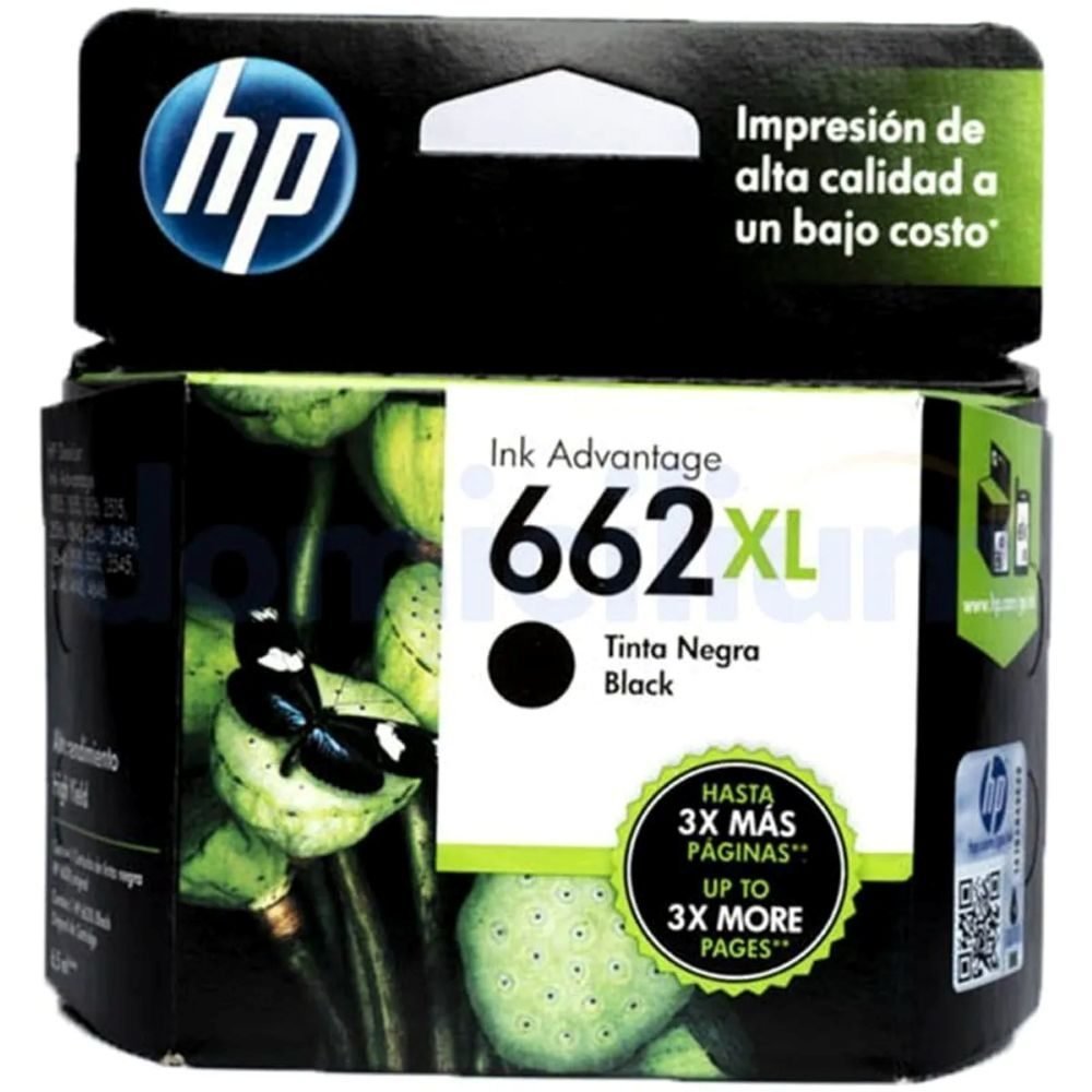 HP 662XL - Alto rendimiento - negro - original - Ink Advantage - cartucho de tinta - para Deskjet 1516, Ink Advantage 15XX, Ink Advantage 35XX, Ink Advantage 4645 - Imagen 2