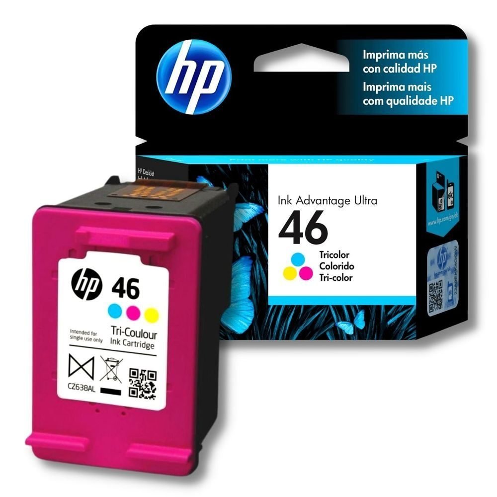 HP 46 - Color (cian con base de tinte, magenta con base de tinte, amarillo con base de tinte) - original - Ink Advantage - cartucho de tinta - para Deskjet Ink Advantage Ultra 2529, Ink Advantage Ultra 4729