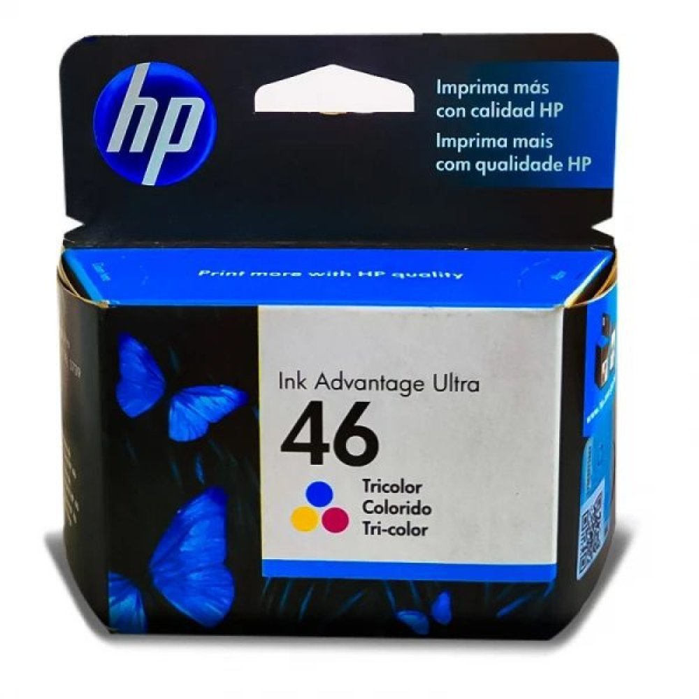 HP 46 - Color (cian con base de tinte, magenta con base de tinte, amarillo con base de tinte) - original - Ink Advantage - cartucho de tinta - para Deskjet Ink Advantage Ultra 2529, Ink Advantage Ultra 4729 - Imagen 2