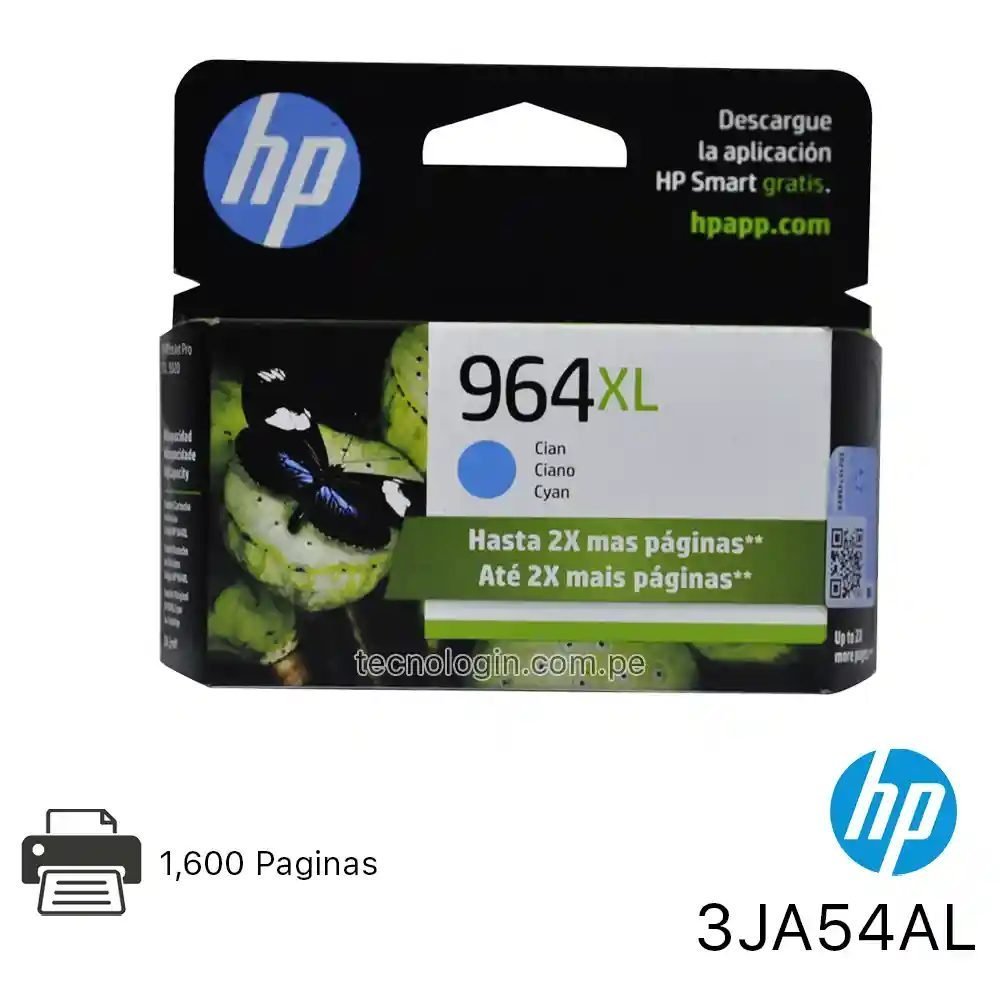 HP - 964XL - Ink cartridge - Cyan - Imagen 4