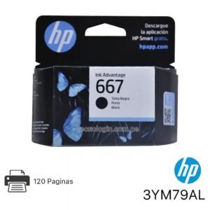 HP - 667 - Ink cartridge - Black - 3YM79AL