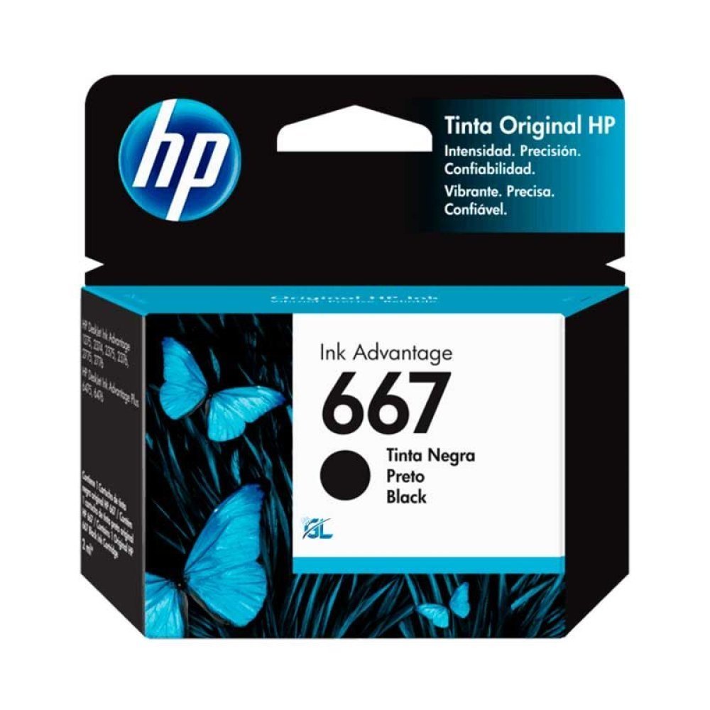 HP - 667 - Ink cartridge - Black - 3YM79AL - Imagen 3