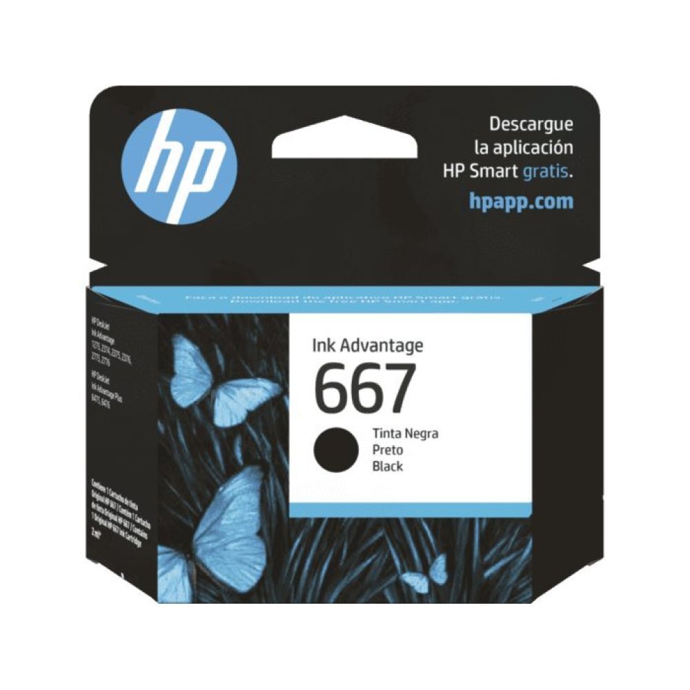 HP - 667 - Ink cartridge - Black - 3YM79AL - Imagen 6