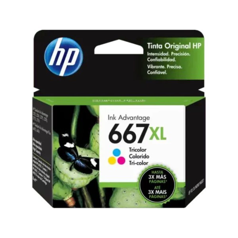 HP - 667XL - Ink cartridge - Tricolor - 3YM80AL - Imagen 2