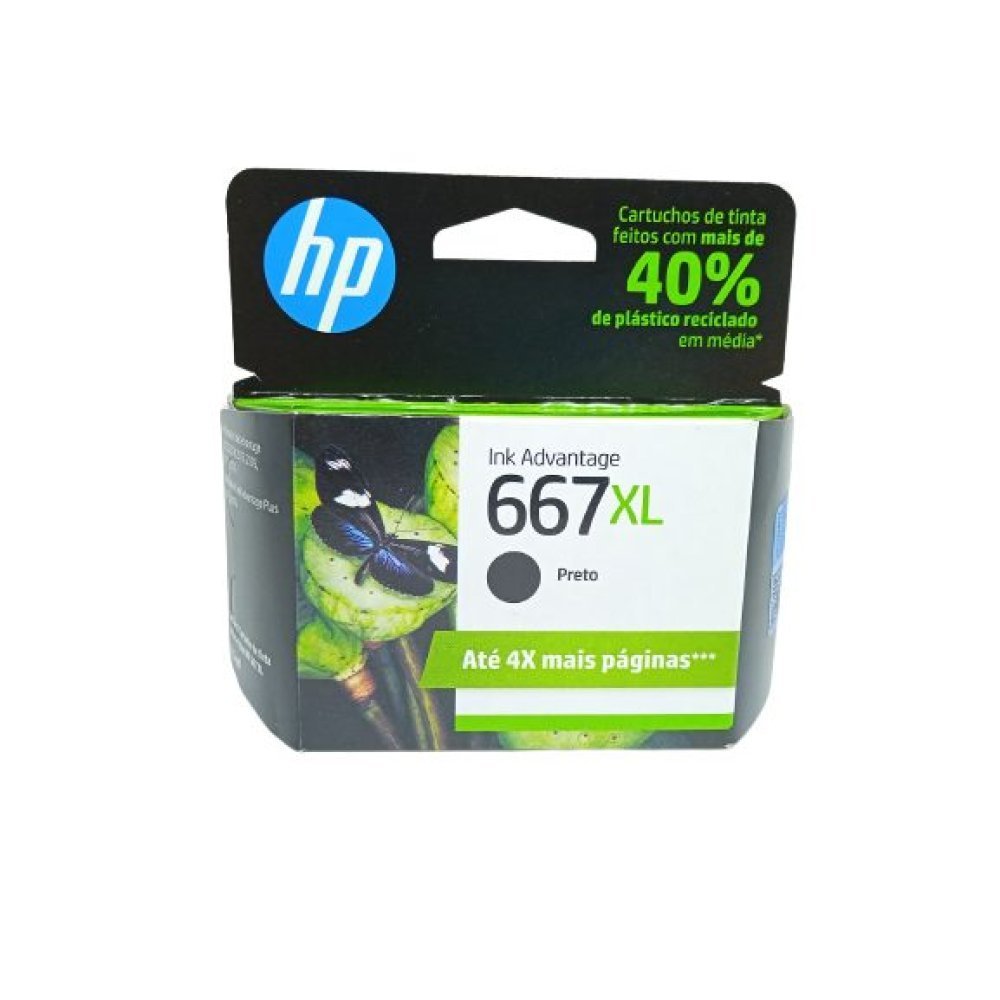 HP - 667XL - Ink cartridge - Black - 3YM81AL - Imagen 2