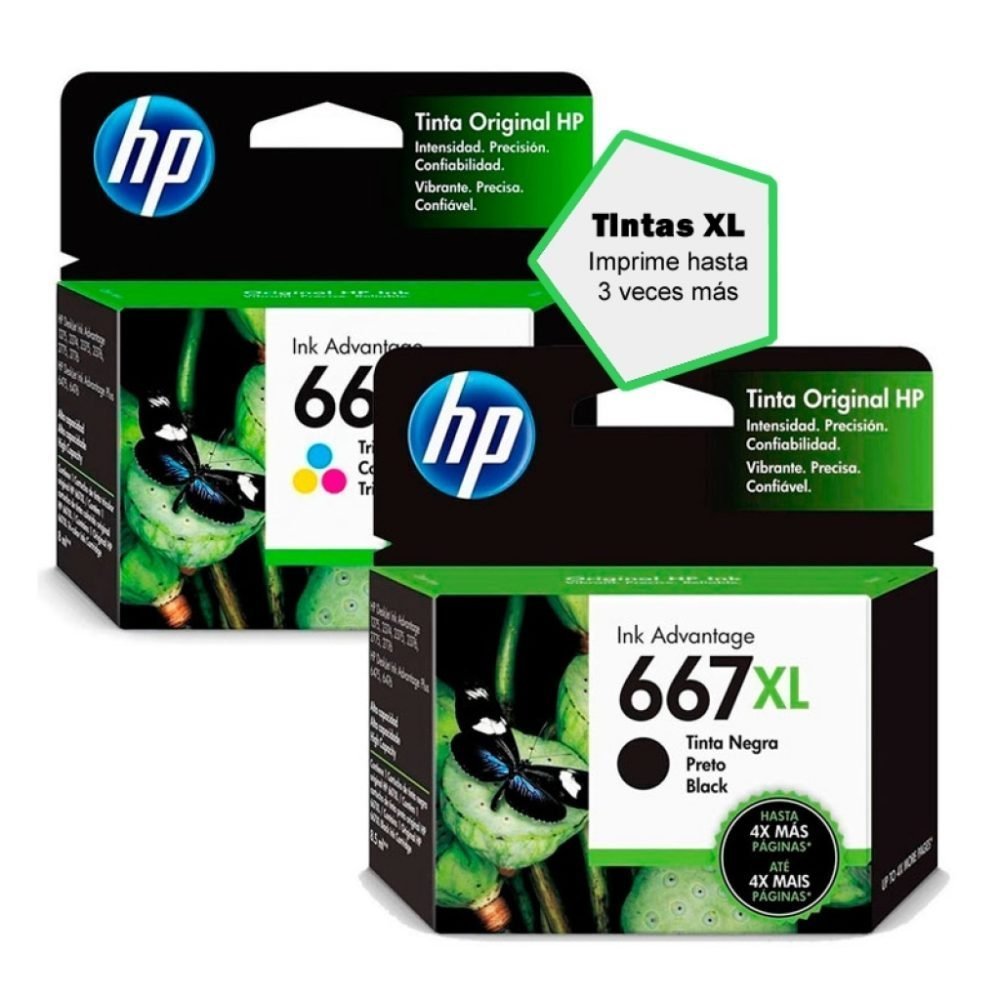 HP - 667XL - Ink cartridge - Black - 3YM81AL - Imagen 3